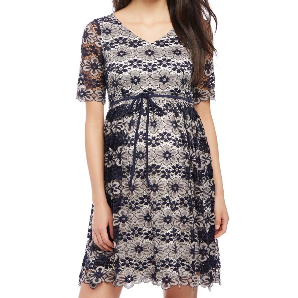NWOT Lace Back Cutout Maternity Dress
